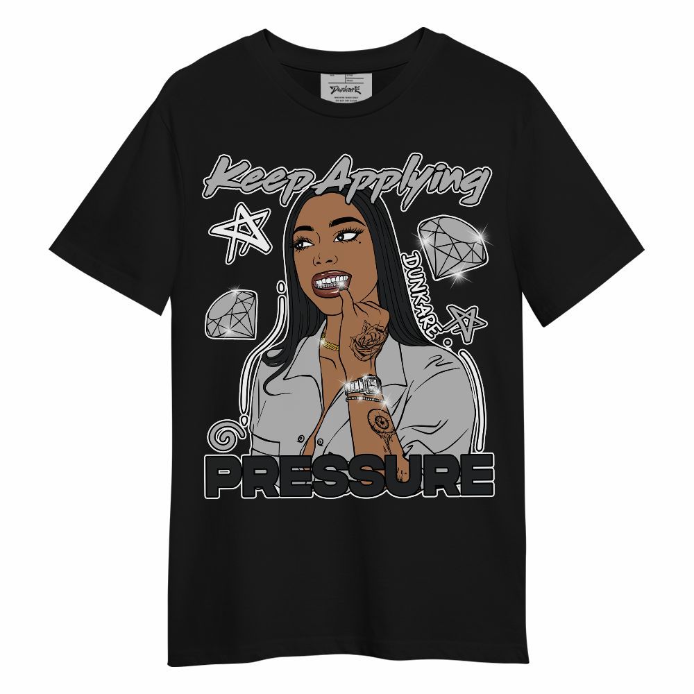 Shirt To Match Low 85 Metallic Black 1s - Pressures Unique Unisex Shirt