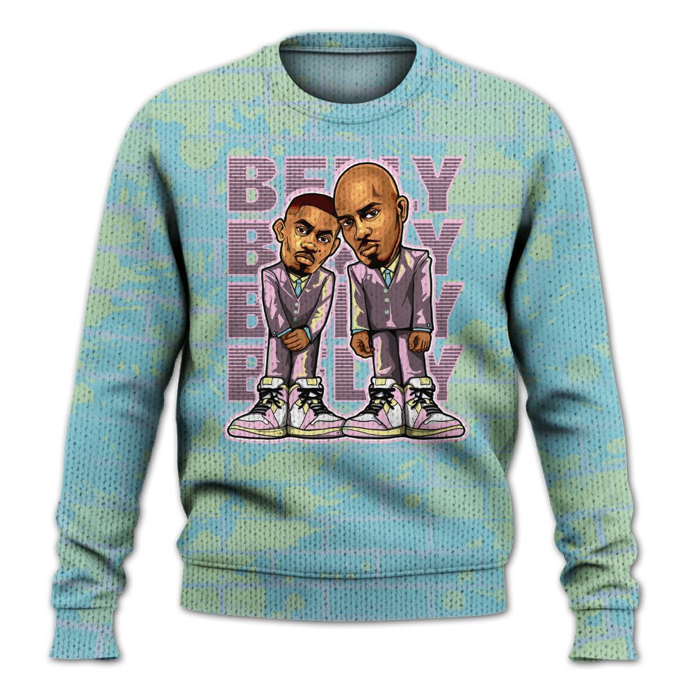 Knitted Sweater To Match SB Dunk Low Visty - Belly Sneakers Graphic Halloween