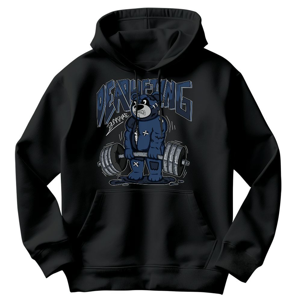 Sweatshirt To Match Midnight Navy 4s - Deadlifting Bear Graphic