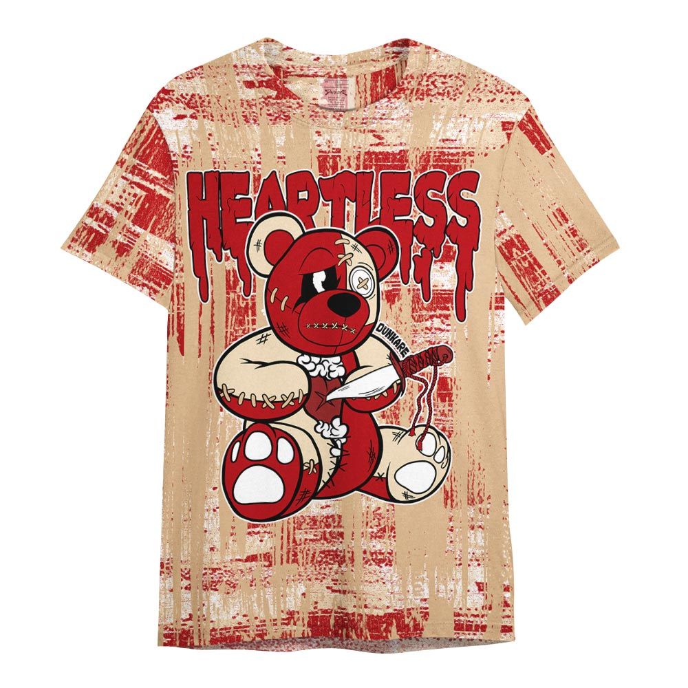 Shirt To Match Dunk Low Strawberry Waffle - Heartless Bear Glitch Art Shirt Unisex