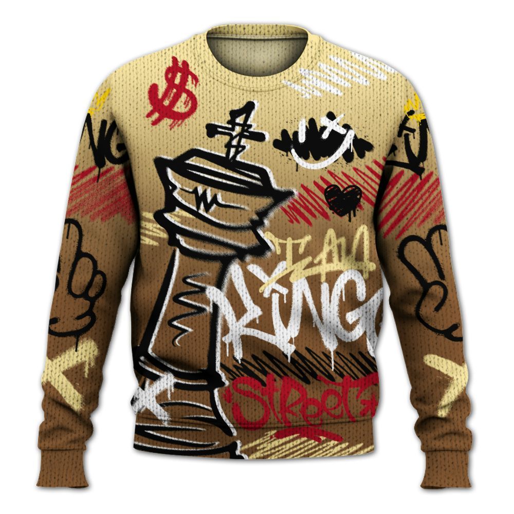 Knitted Sweater To Match Air Max 90 Escape - Street King Chess Streetwear