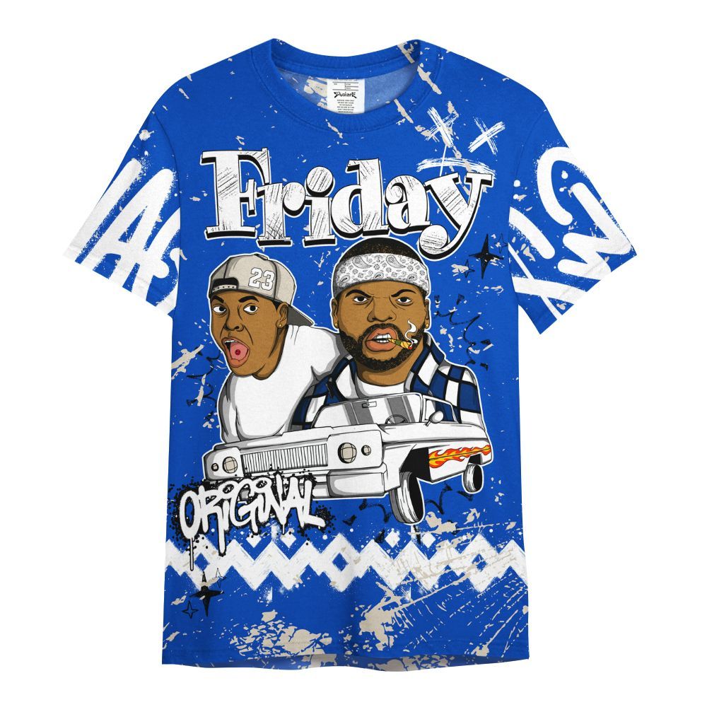 Shirt To Match Low Game Royal 1s - Friday Sneaker Crayon All Over Print