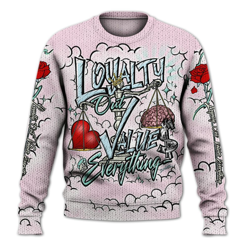 Sweater To Match Retro Easter 5s - Loyalty Wins Everything Graphic