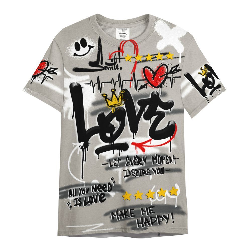 Shirt To Match Dunk Low Appears Oreo - Happy Love Beats Graffiti Streetwear All Over Print
