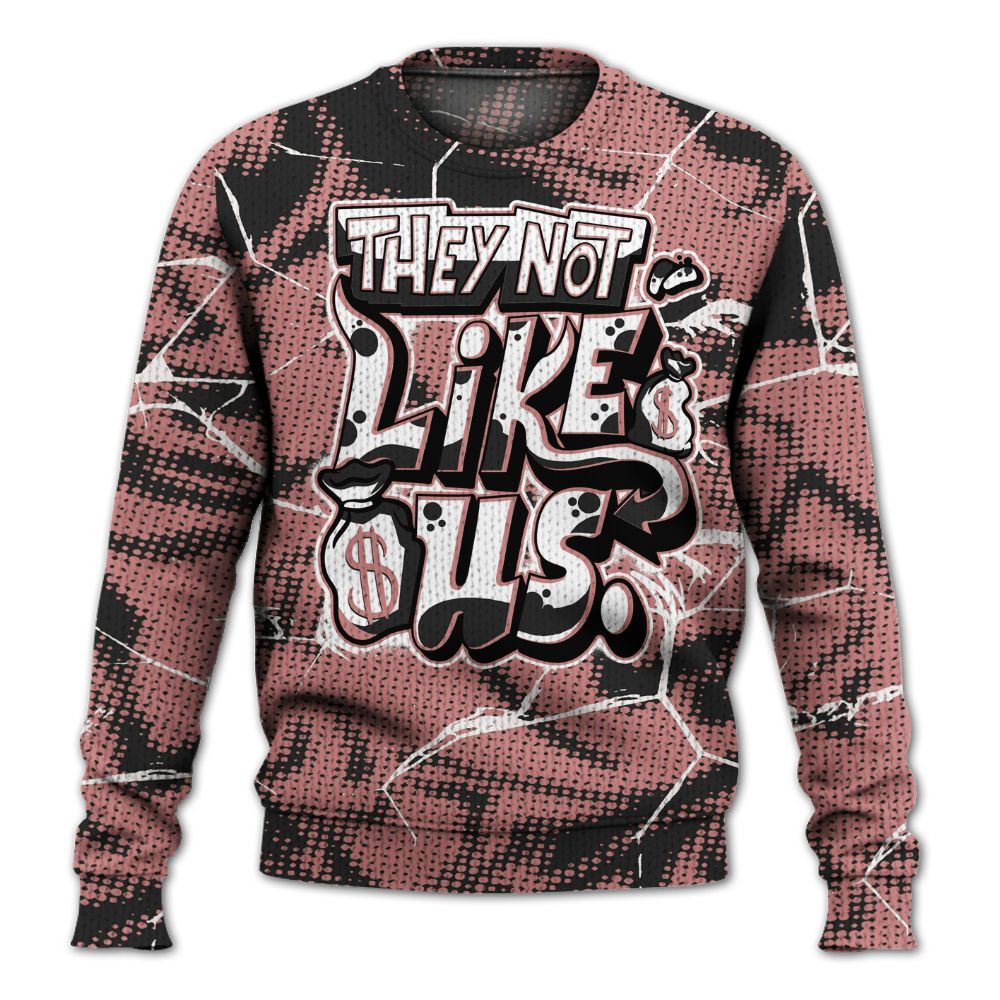 Knitted Sweater To Match Low OG Rust Pink 1s - Dislike Us Graphic