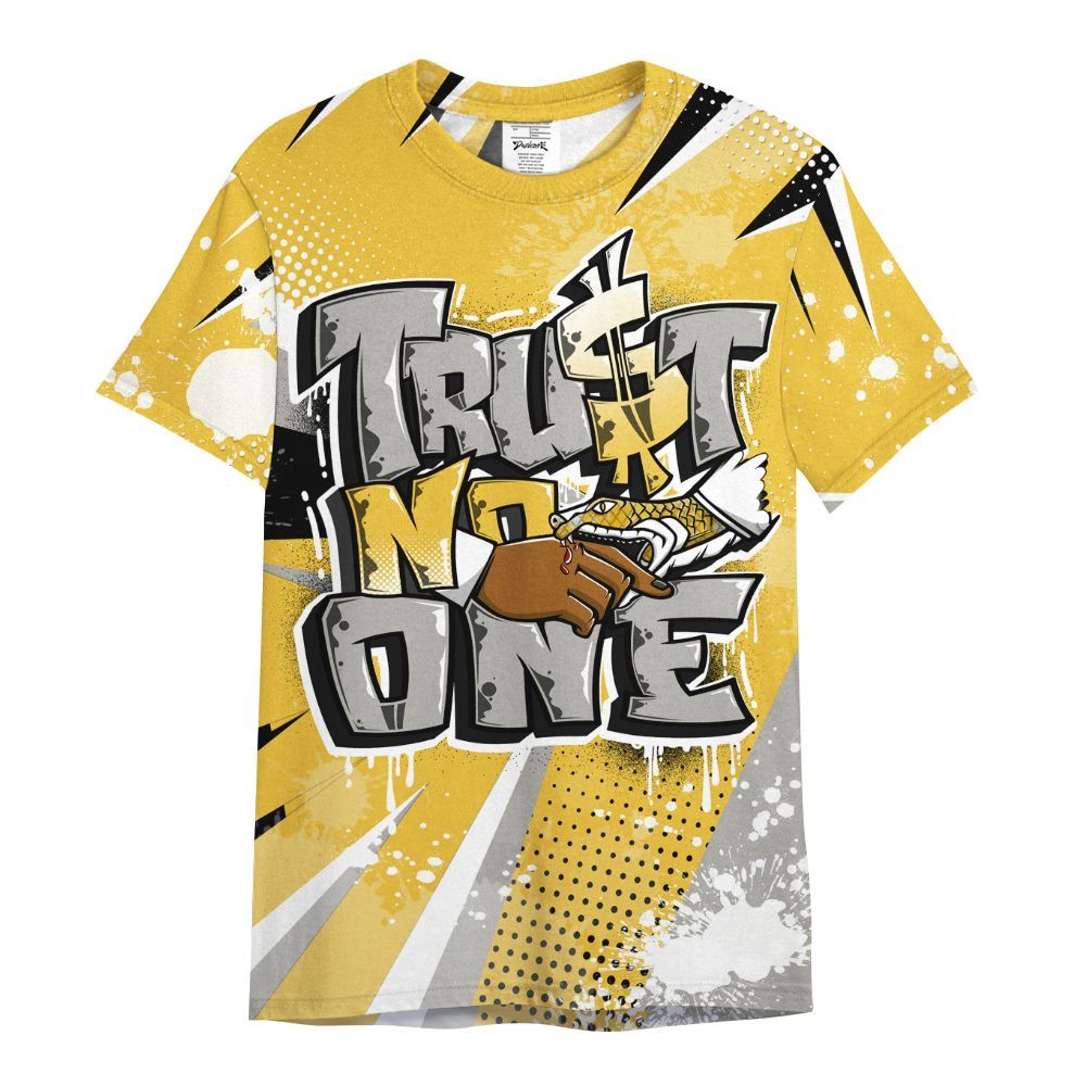 Shirt To Match Low Yellow Python 11s - Poly Trust No One Dripping All Over Print