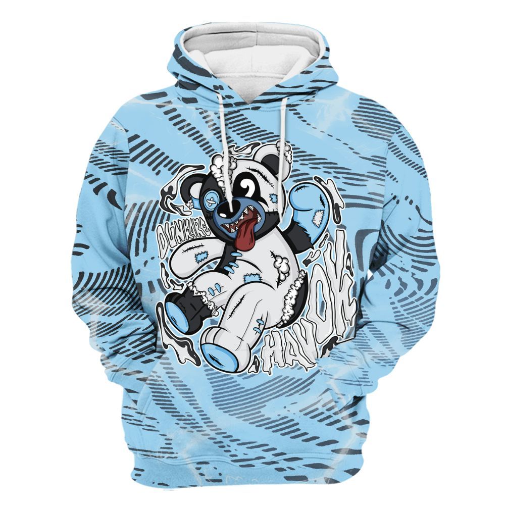 Hoodie To Match Legend Blue 11s - Havok Bear All Over Print