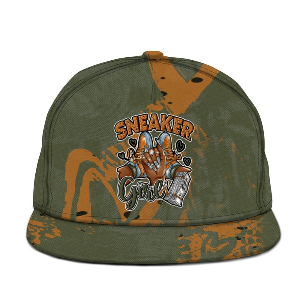 Snapback To Match Olive 5s - Sneakerz Girlz Heart Grunge Graphic