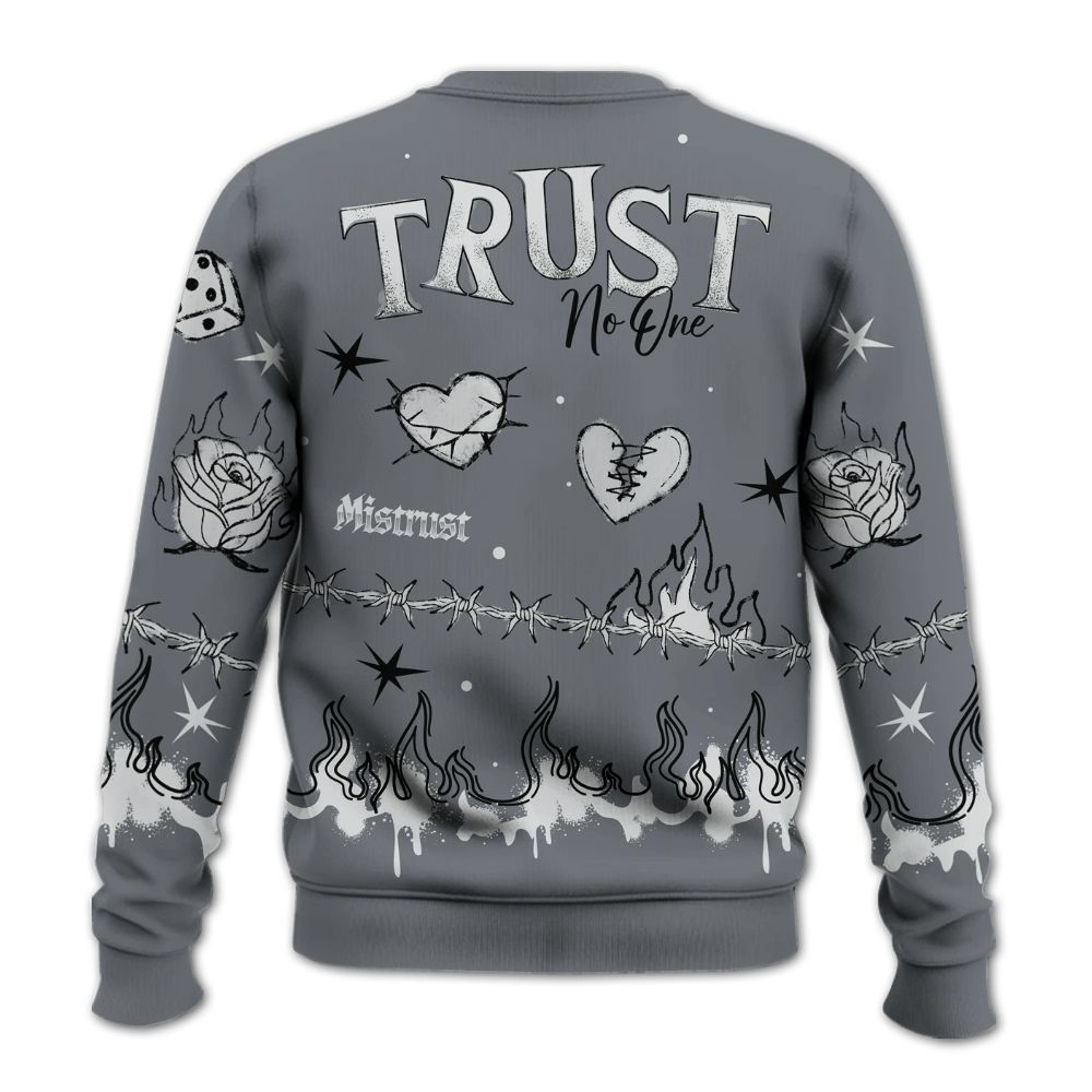 Sweatshirt To Match Air Max DN Silver Bullet - Trust No One Snake-Bite Doodle Crayon All Over Print