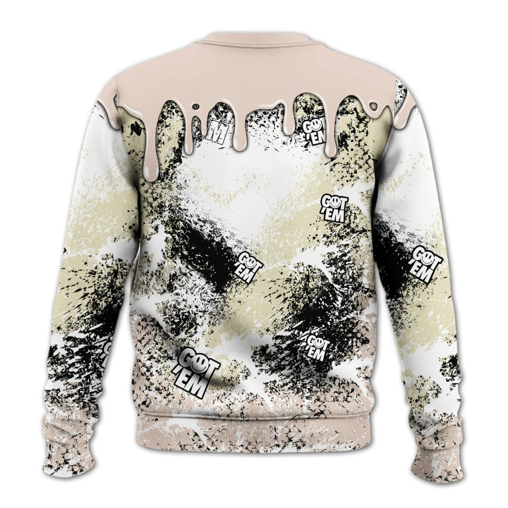 Sweatshirt To Match A Ma Maniere X Fossil Stone 4s - Dripping 23 Drip All Over Print