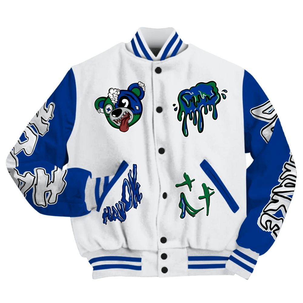 Varsity Jacket To Match Dunk Low Tennis Classic - Havok Bear All Over Print