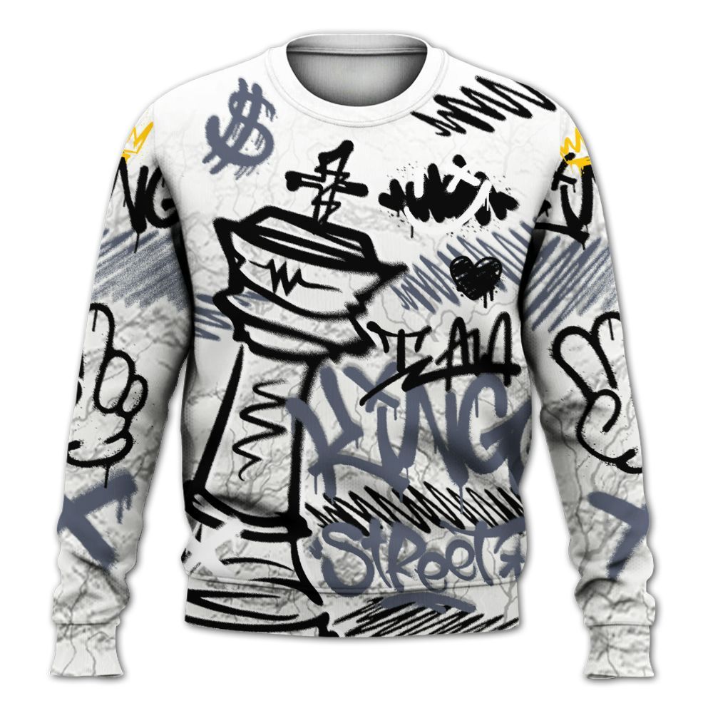 Sweatshirt To Match Air Foamposite Jin Kazama - Street King Chess Streetwear All Over Print