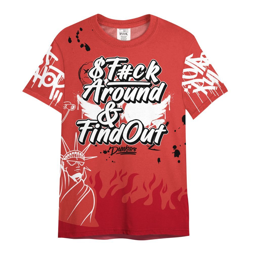 Shirt To Match Scoot Zeros ODD City - Graphic Fck Around Find Out All Over Print