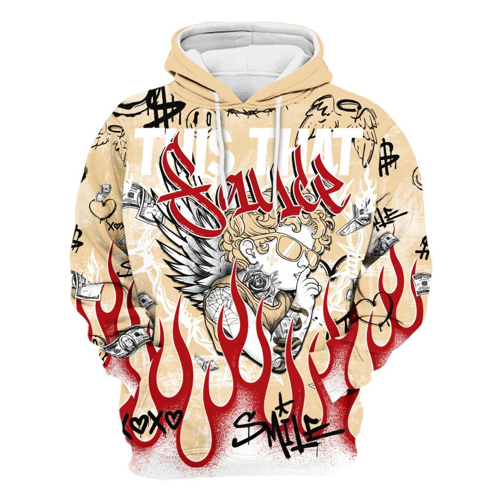 Dunkare Dunk Low Strawberry Waffle Shirt, This That Sauce Angel All Over Print Unisex Hoodie