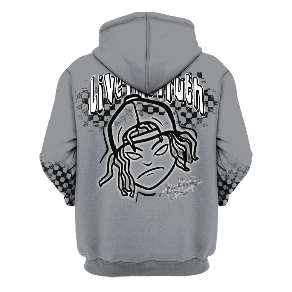 Hoodie To Match Black Cement 3s - Feel Life Street Style All Over Print