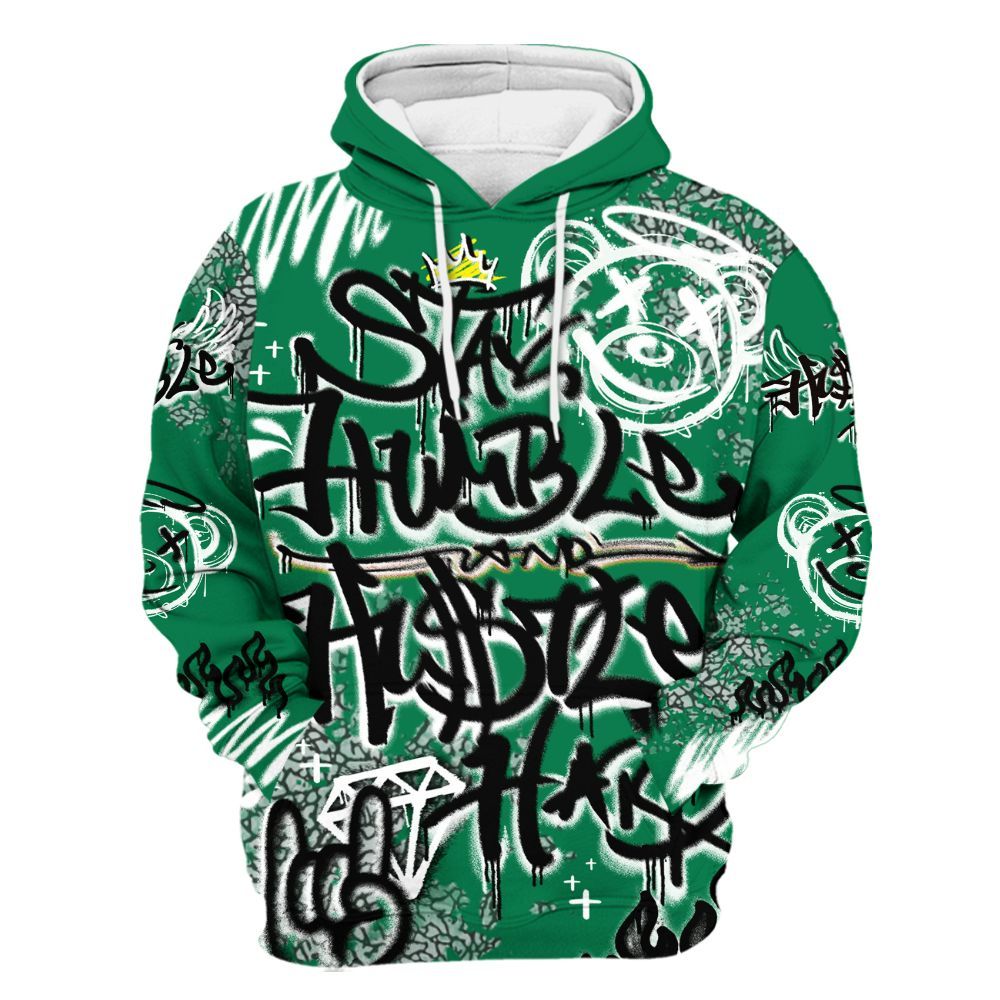 Hoodie To Match Pine Green 3s - Humble Drip Streetwear Graffity All Over Print