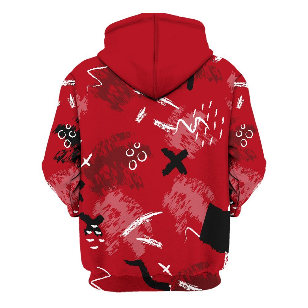 Hoodie To Match Bred Velvet 11s - Hustle Grind Pray Retro All Over Print