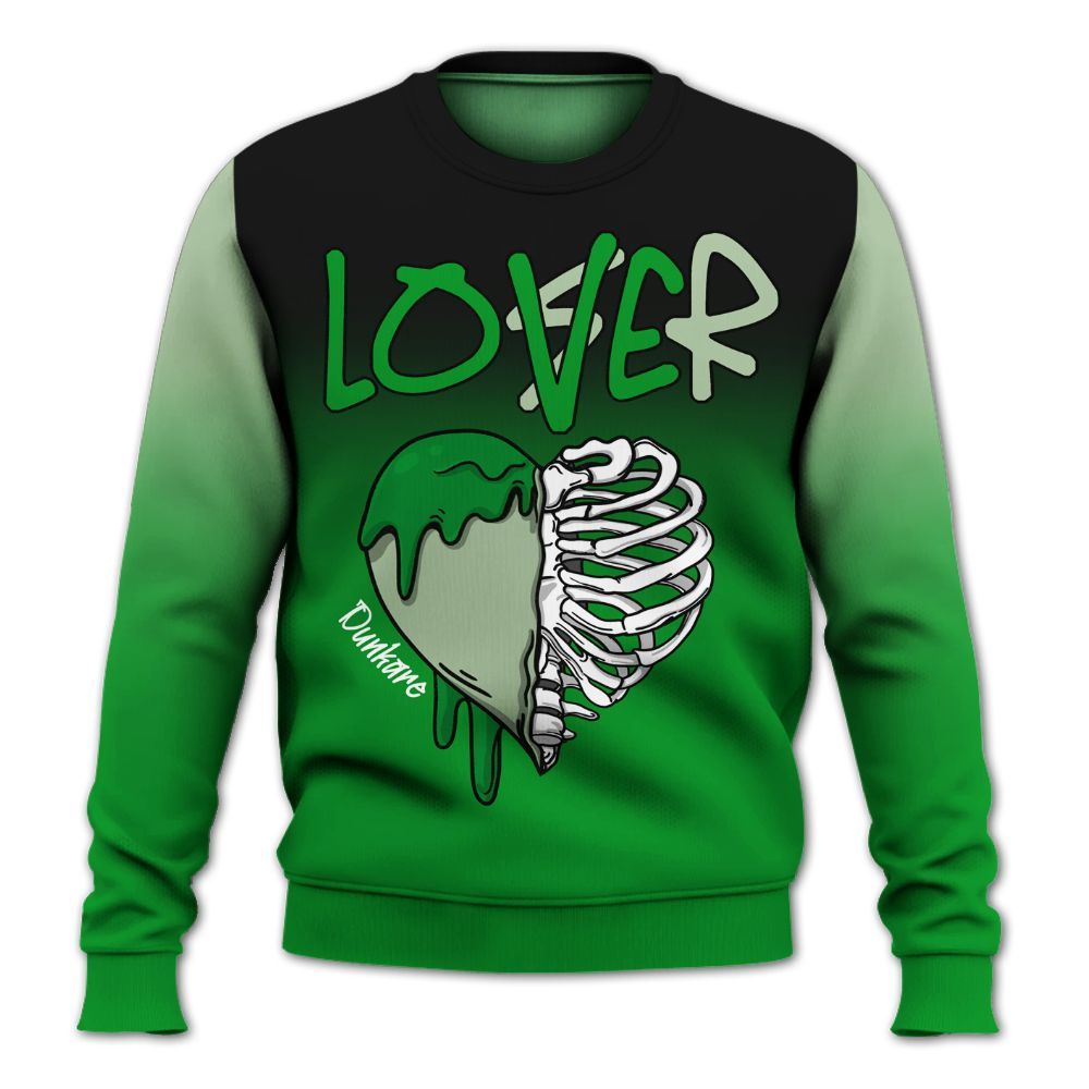 Sweatshirt To Match Green Spark CJ1 T-Rex - Loser Lover Dripping All Over Print