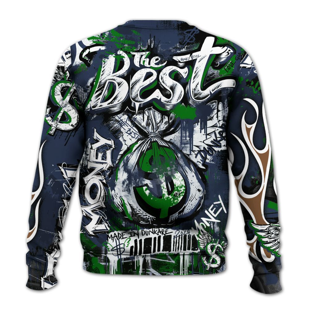 Sweatshirt To Match Midnight Navy 13s - The Best Money All Over Print