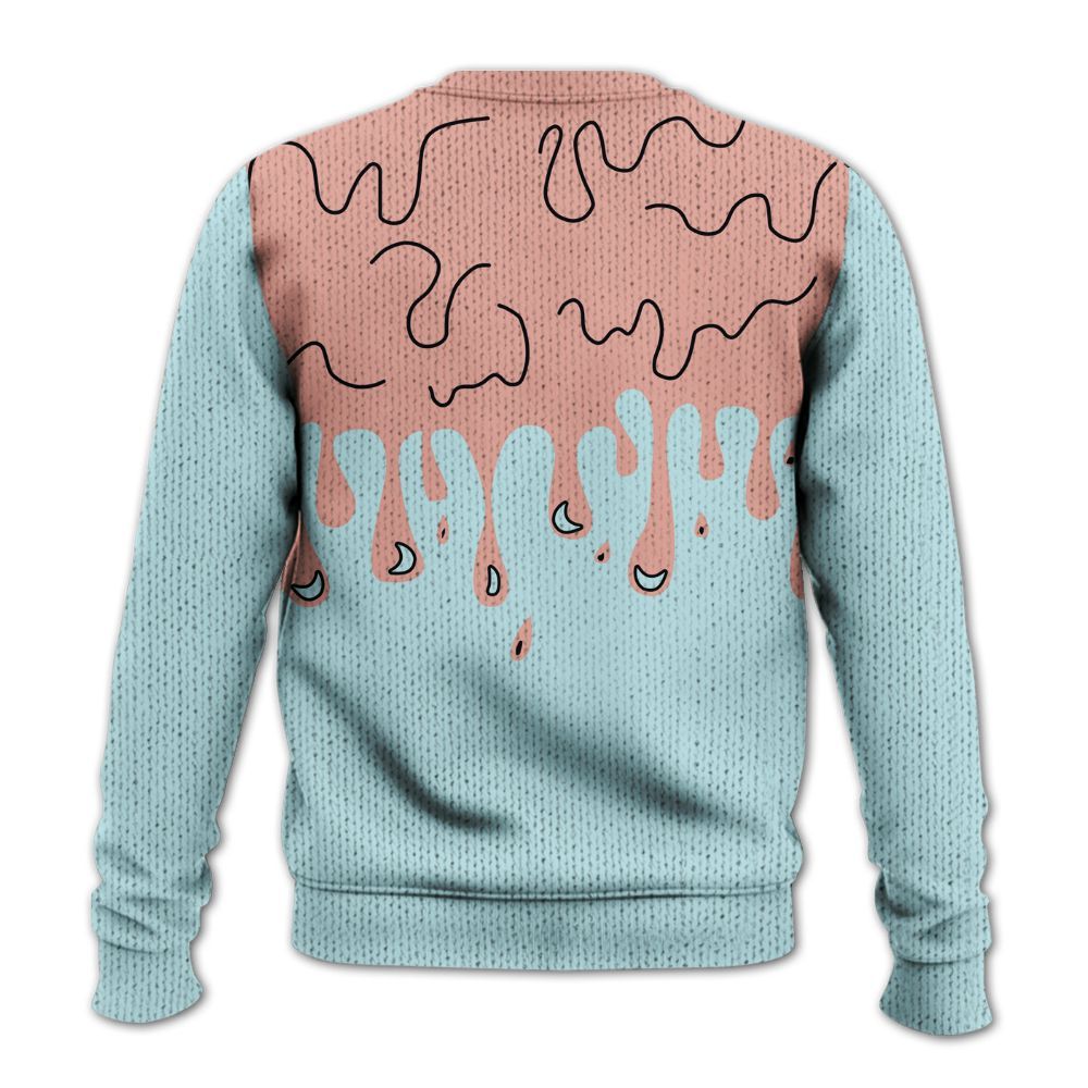 Knitted Sweater To Match Dunk Low Glacier Arctic - Snake Trust No One Drip