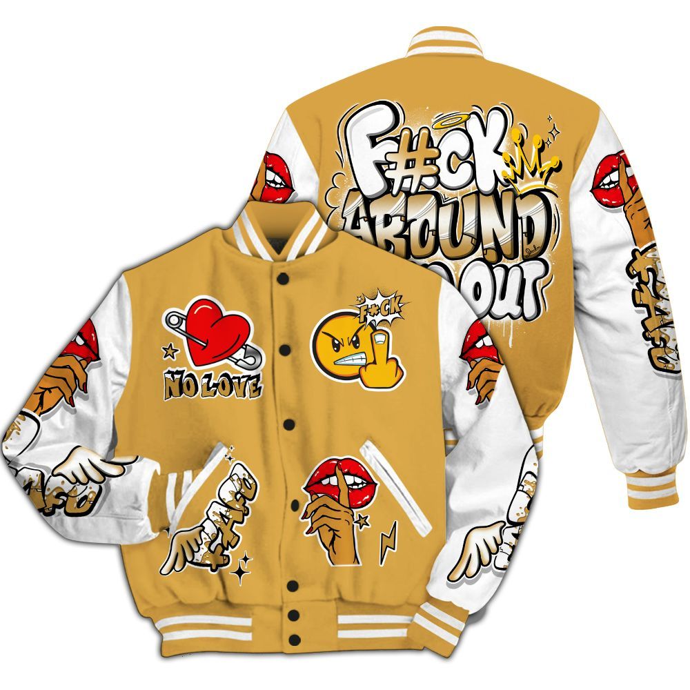 Varsity Jacket To Match Low OG Rookie Of The Year 1s - FK Around Find Out All Over Print