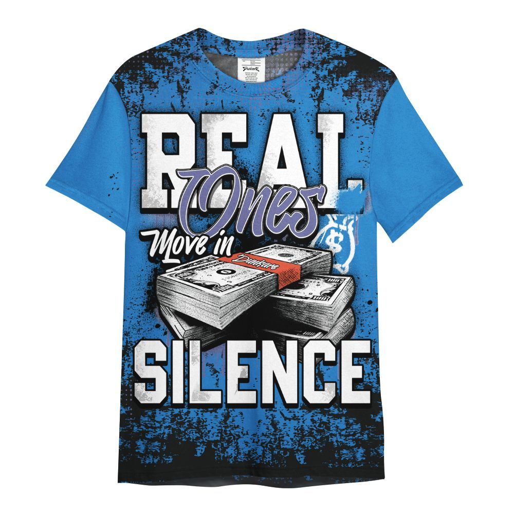 Shirt To Match Hi-Res Blue 700s - Move In Silence Money Street Retro All Over Print