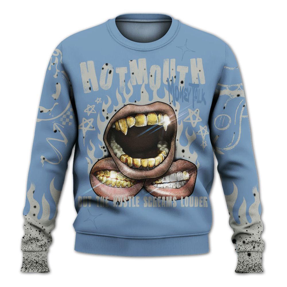 Sweatshirt To Match University Blue 4s - Mouth Burning Street Style All Over Print