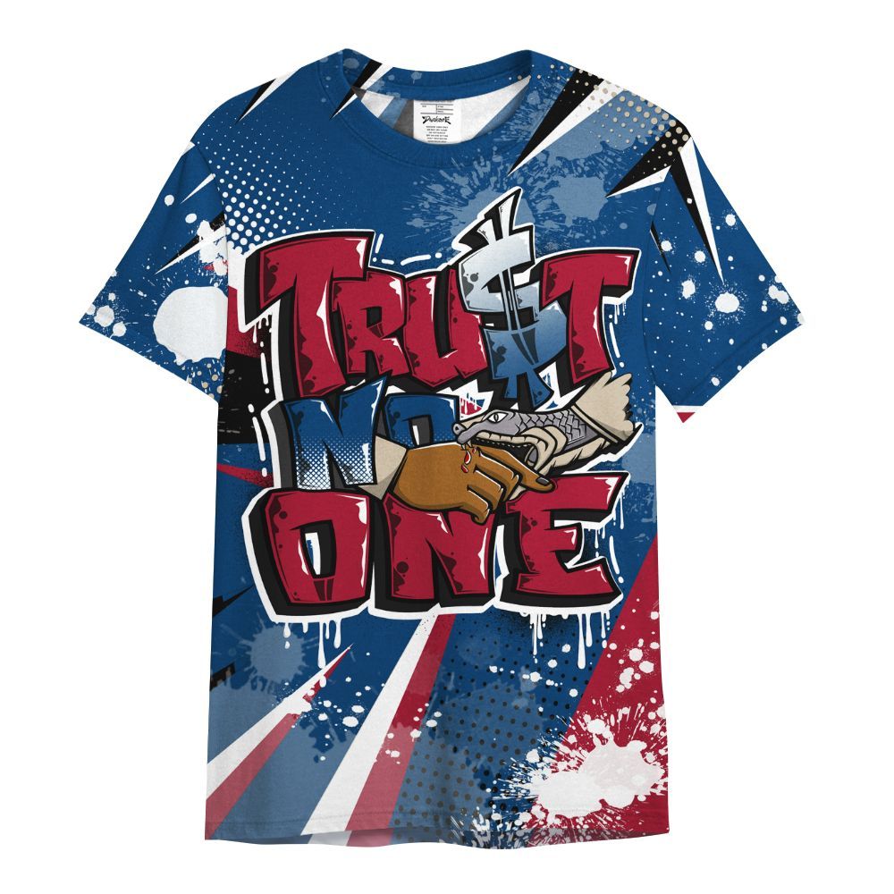 Shirt To Match Rare Air 4s - Poly Trust No One Dripping All Over Print