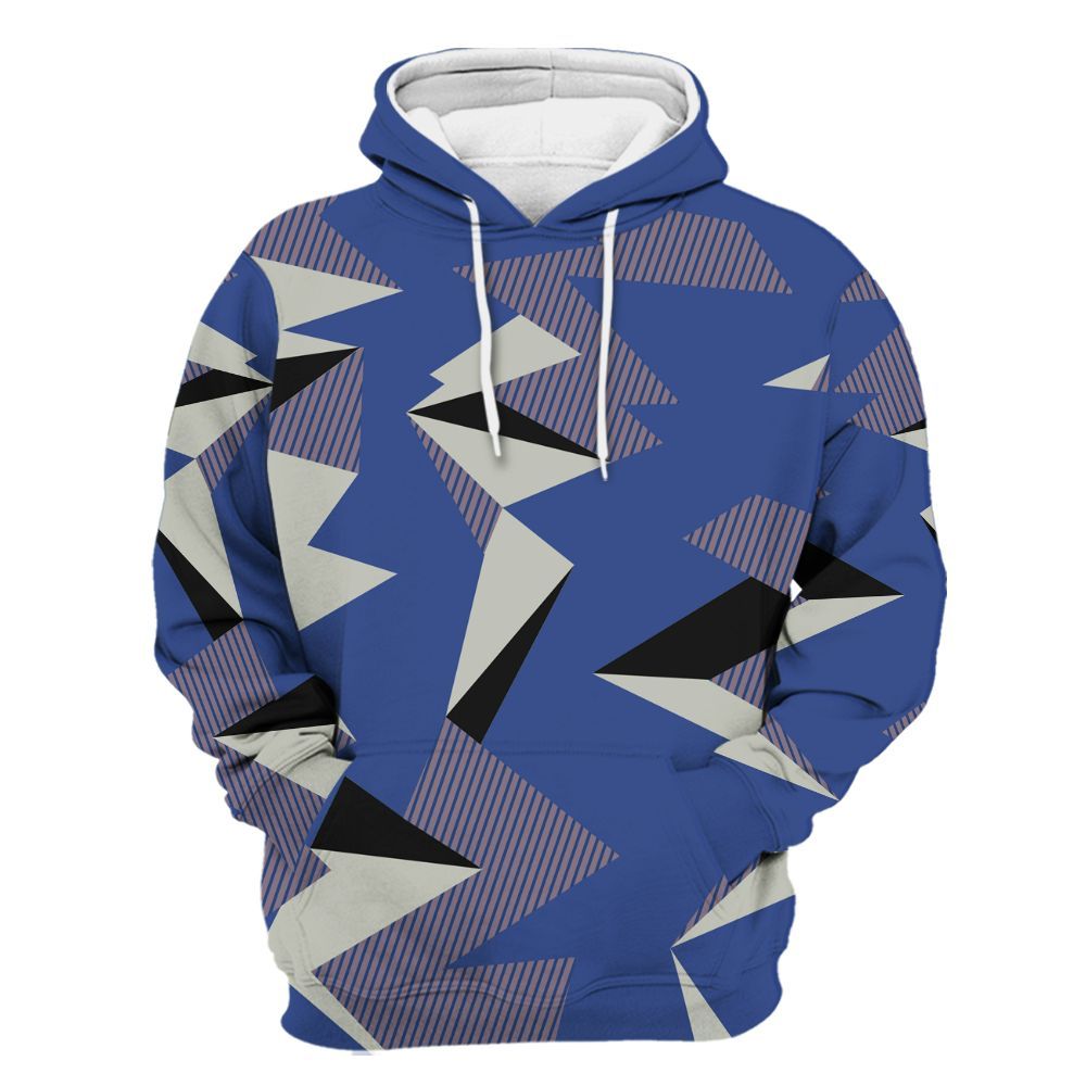 Hoodie To Match Low OG Voodoo Alternate 1s - Geometric Camouflage Pattern All Over Print