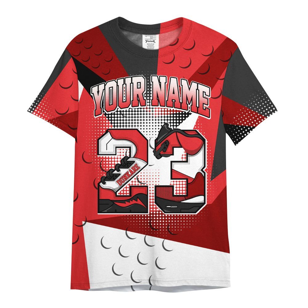 Shirt To Match Chile Red 9s - Poly Custom Name Number 23 5s All Over Print