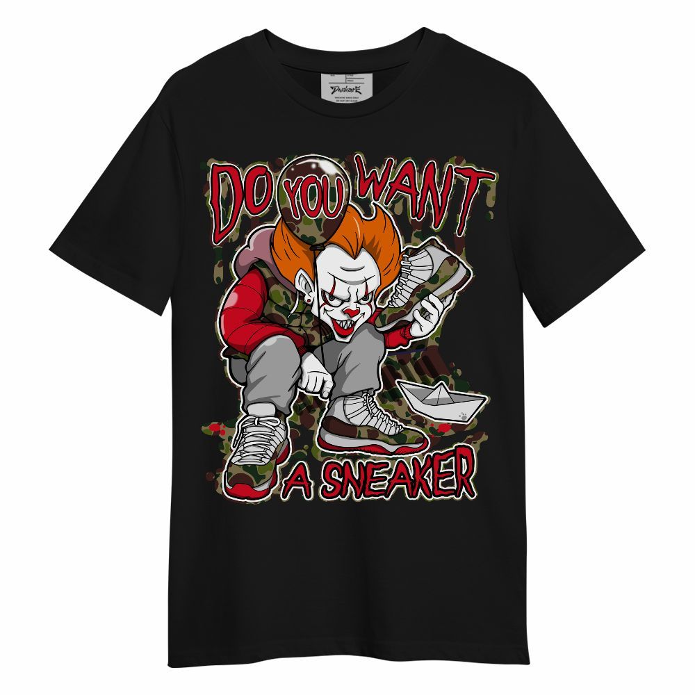 Shirt To Match Air Max 90 Duck Camo Red - Clown Scary Sneakers Halloween Graphic Unisex Shirt