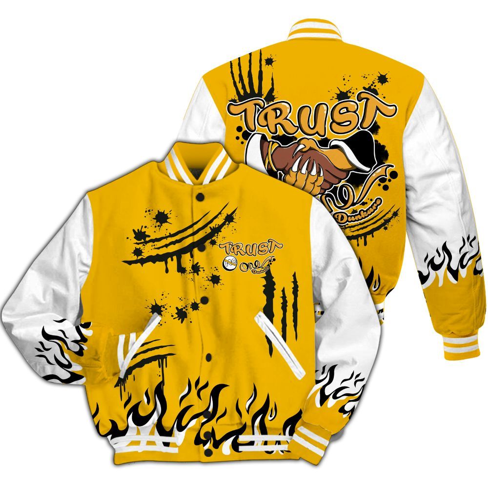 Varsity Jacket To Match Del Sol 13s - Graphic Trust No One All Over Print