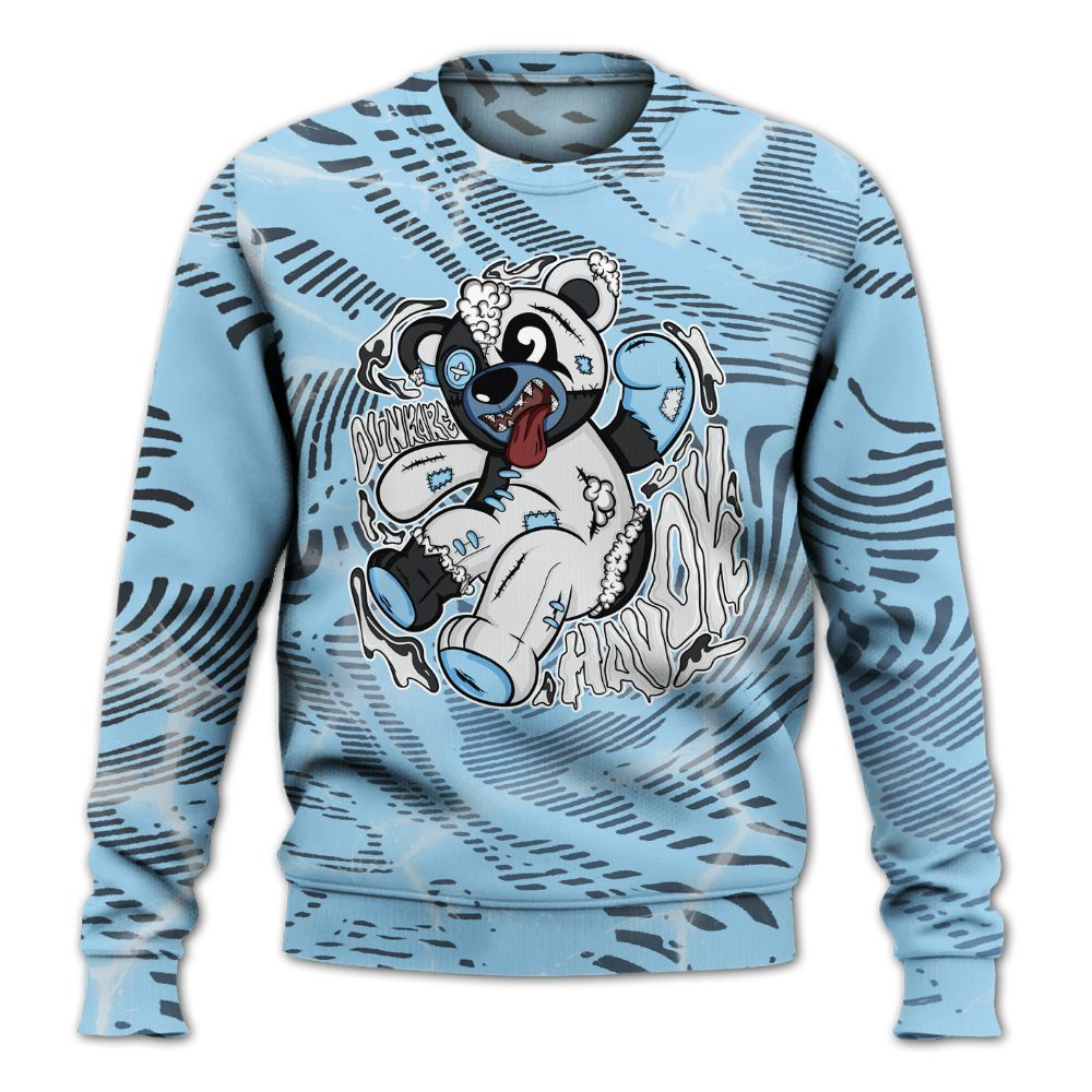 Sweatshirt To Match Legend Blue 11s - Havok Bear All Over Print
