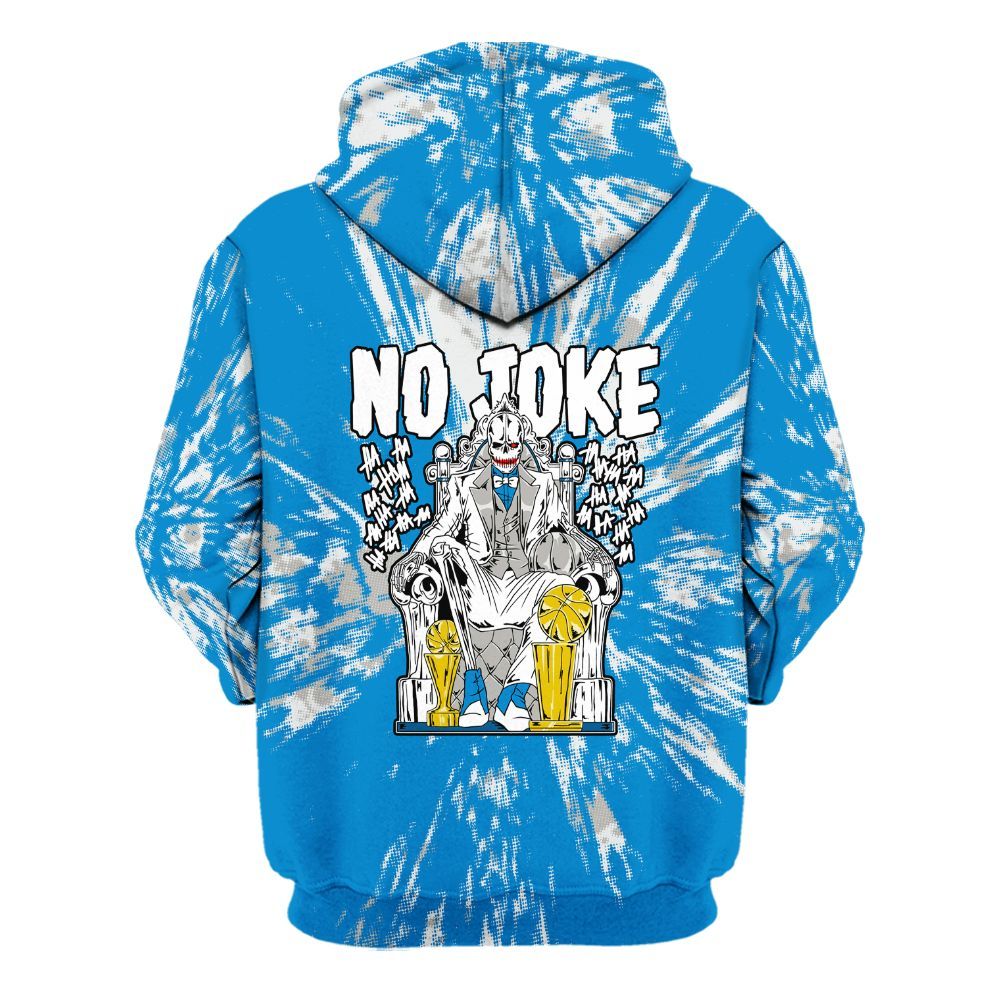 Hoodie To Match Industrial Blue 4s - Ain't Joke Skeleton Luxury All Over Print