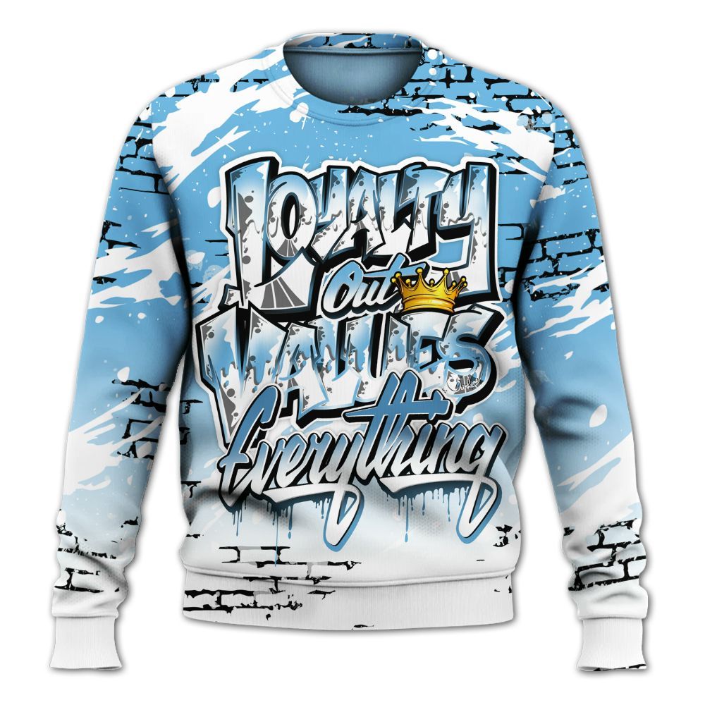 Sweatshirt To Match Melo 12s - Values Of Loyalty Drip All Over Print