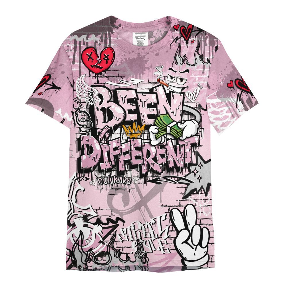 Shirt To Match Orchid 4s - Been Dif2erent Drip Graffiti All Over Print
