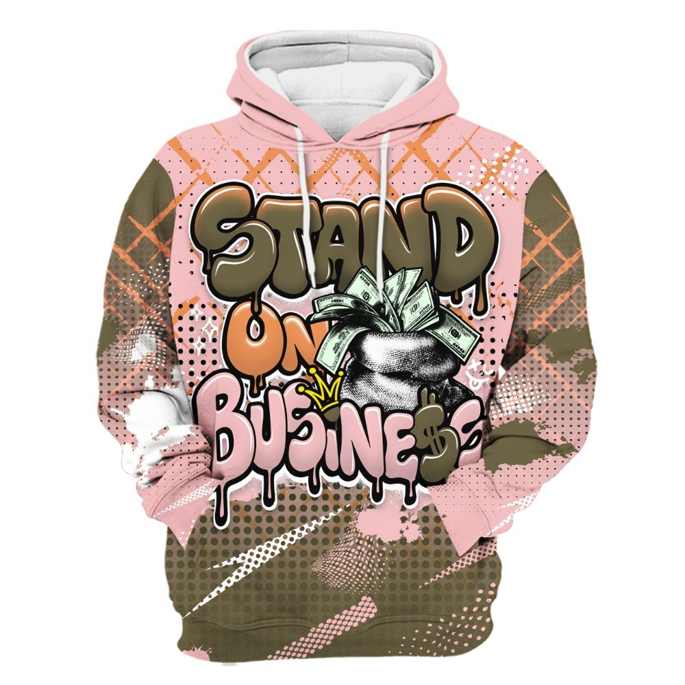 Hoodie To Match SB Dunk Low Red Stardust - Halftone Stand Business Dripping All Over Print