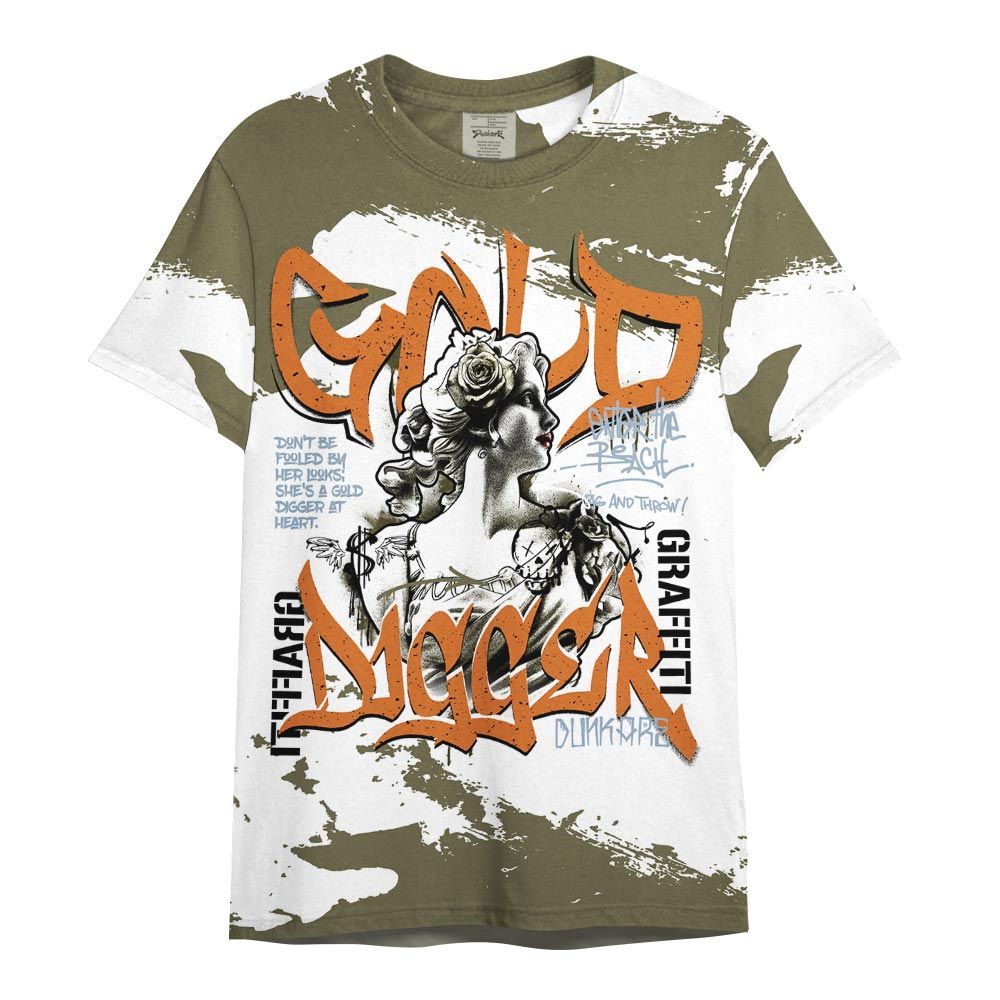 Shirt To Match Olive 5s - Gold Digger Retro Shirt Outfit