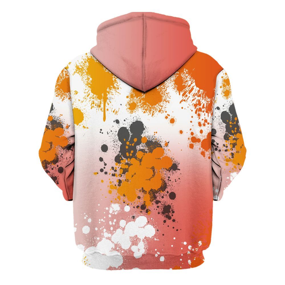 Hoodie To Match Dunk High Candy Corn - God Blessed Ink Drip All Over Print