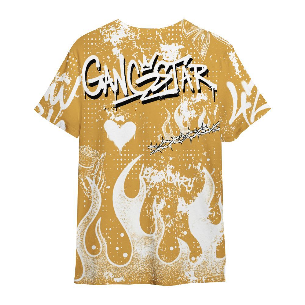 Shirt To Match Low OG Rookie Of The Year 1s - Lucky Money Paid In Full Graffiti All Over Print