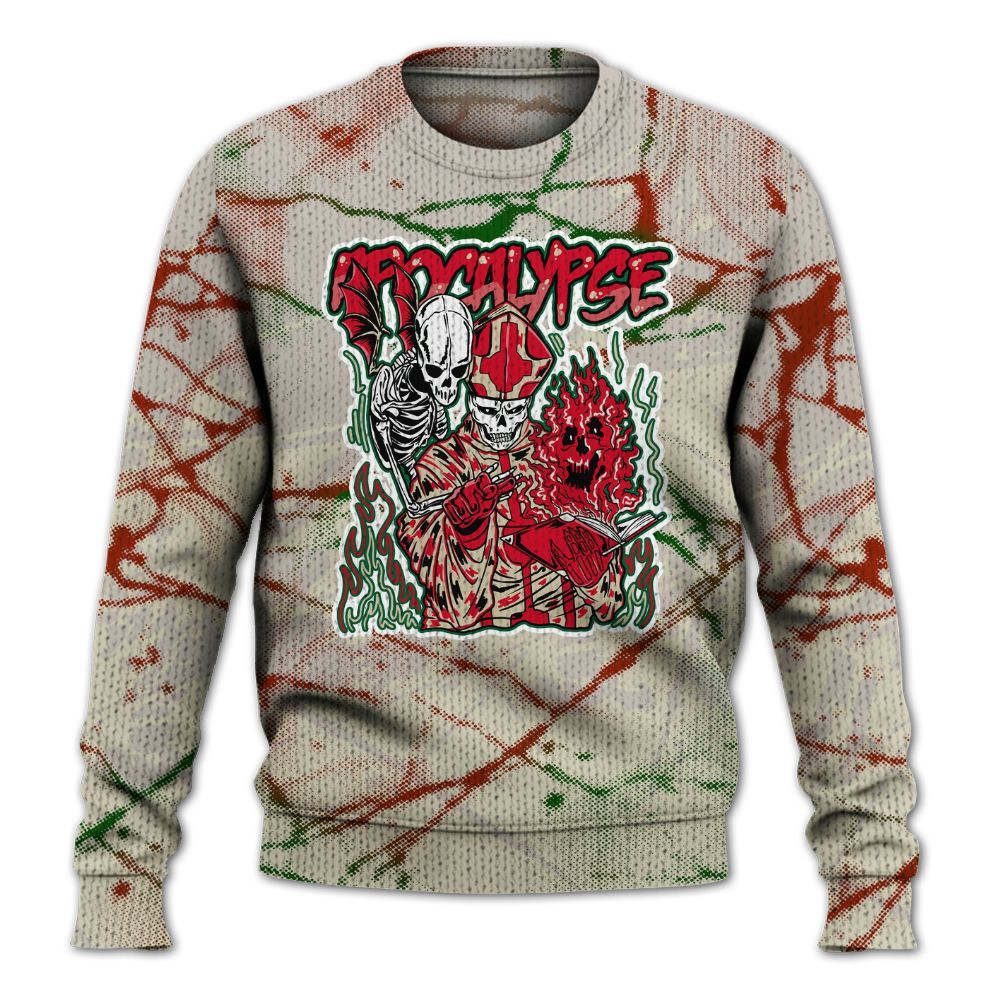 Knitted Sweater To Match El Grito 5s - Apocalypse Skeleton Profound