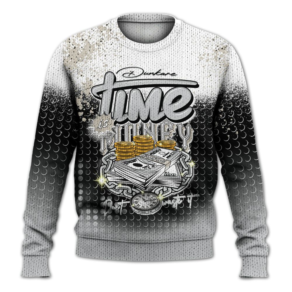 Knitted Sweater To Match Metallic Silver 2024 5s - Halftone Time Is Money