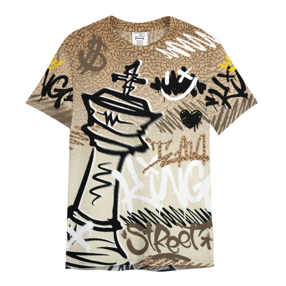 Shirt To Match Orewood Brown 3s - Street King Chess Streetwear All Over Print