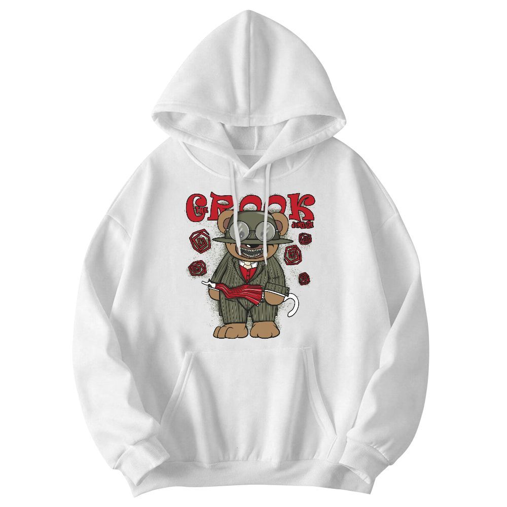 Sweatshirt To Match Travis Scott Low OG Medium Olive 1s - Swindler Bear Graphic