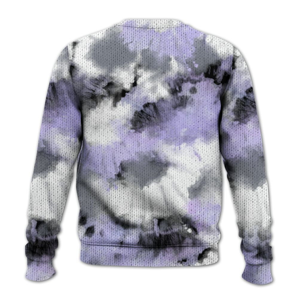Knitted Sweater To Match Zen Master 4s - Tie Dye FK Around Find Out