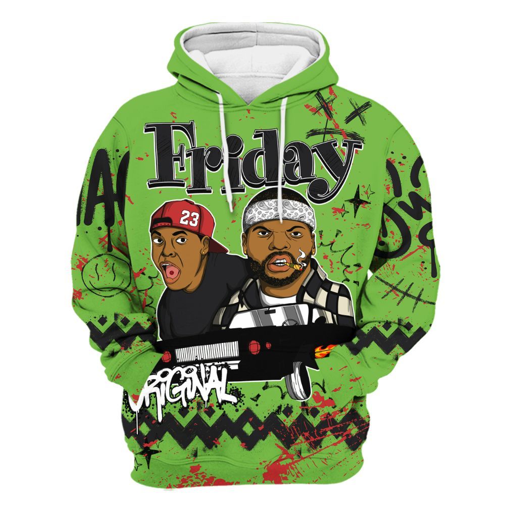 Hoodie To Match Air Max Waffle SP Action Green - Friday Sneaker Crayon All Over Print