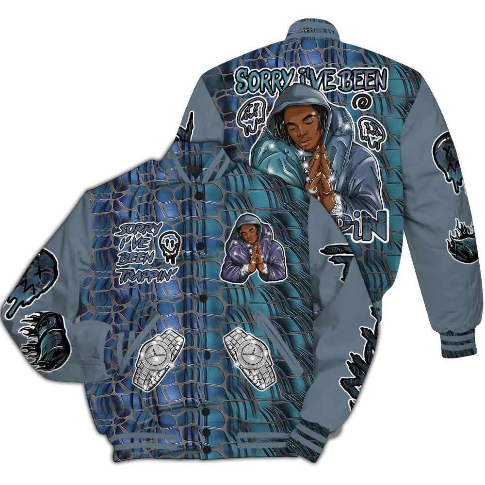 Varsity Jacket To Match Air Foamposite Kazuya Mishima - Trappin' Unique All Over Print