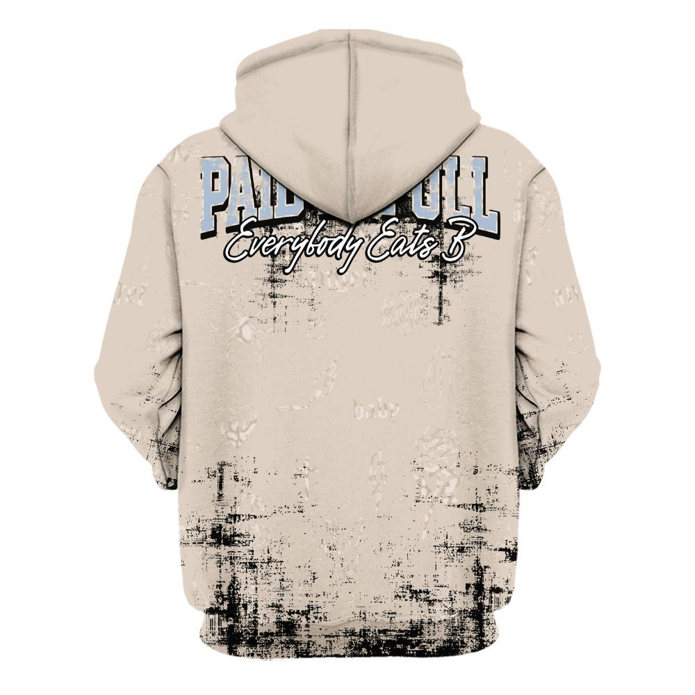 Hoodie To Match Desert Sand 3s - Paid In Full Money All Over Print