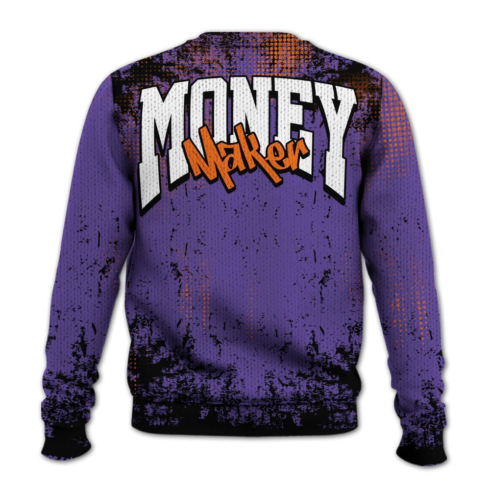 Knitted Sweater To Match Air Max Waffle SP Voltage Purple - Move In Silence Money Street Retro