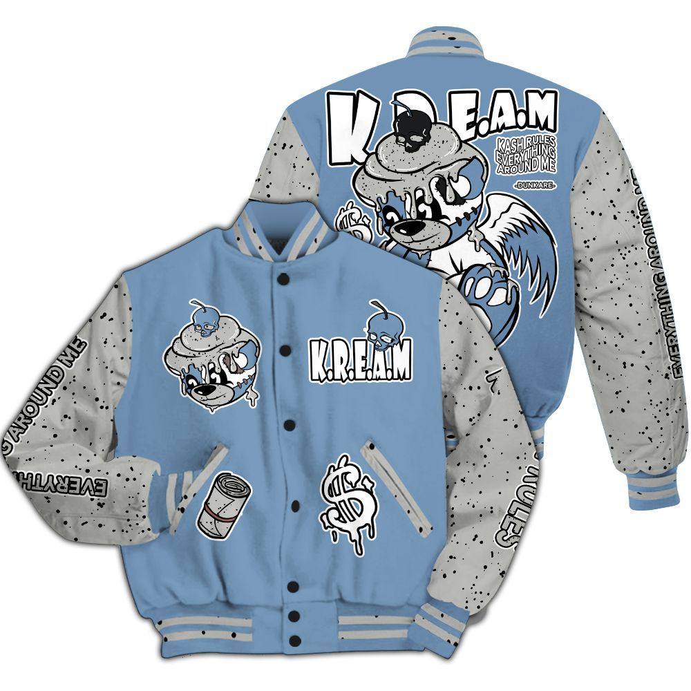 Varsity Jacket To Match University Blue 4s - Loot Bear All Over Print